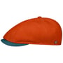Lesley Twotone Flat Cap by Lierys orange