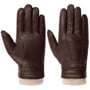 Conductive Sheepskin Gloves by Stetson dark brown