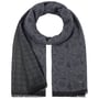 Jacquard Stamps Cotton Scarf by Stetson navy