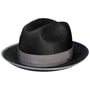 Hesmond Sisal Straw Hat by Bailey 1922 black-blue