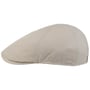 Washed Cotton Flat Cap by Lipodo light grey
