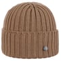Merino Knit Beanie with Cuff by Lierys light brown