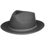 Carbury Fedora Wool Hat by Stetson dark grey