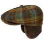 Hatteras Meadville Ear Flap Flat Cap by Stetson green
