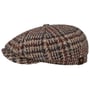 Hatteras Hoback Virgin Wool Flat Cap by Stetson beige