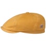 Soft Cotton 6 Panel Flat Cap by Stetson yellow