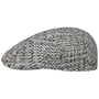 Hoback Ivy Virgin Wool Flat Cap by Stetson grey