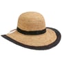 Margate Raffia Floppy Hat nature-black