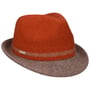 Sabetha Trilby Milled Wool Hat by Seeberger rust