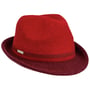 Sabetha Trilby Milled Wool Hat by Seeberger bordeaux