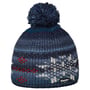 Ike Pompom Beanie Hat by Eisbär navy