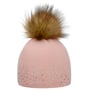 Nalin Lux Crystal Beanie Hat by Eisbär rose