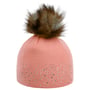 Nalin Lux Crystal Beanie Hat by Eisbär pink