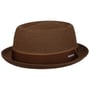 Ruviano Pork Pie Straw Hat by Stetson dark brown