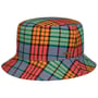 Colour Check Bucket Cloth Hat by Stetson mixed colours