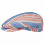 Colour Stripes Linen Flat Cap by Lierys blue-red