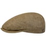 Classic Driver Herringbone Flat Cap by Lierys beige