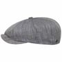 Herringbone Linen Newsboy Cap by Lierys blue