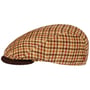 4 Panel Houndstooth Flat Cap by Alfonso D’Este beige