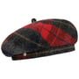 Danrover Check Wool Beret by Lierys red