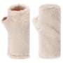 Faux Fur Wrist Warmers by McBURN cream white