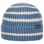 Twotone Stripes Beanie With Cuff by Chillouts blue-white