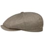 Hatteras Organic Herringbone Flat Cap by Stetson beige