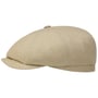 Hatteras Sustainable Twill Flat Cap by Stetson oatmeal