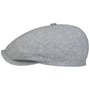 Sustainable Hanover 6 Panel Flat Cap by Stetson light blue
