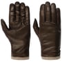 Jumia Leather Gloves with Cashmere by Caridei brown