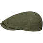 Waxed Cotton Flat Cap by Lipodo olive