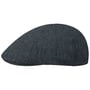 6 Panel Mélange Flat Cap by Lipodo navy
