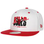 9Fifty White Crown Bulls Cap by New Era white-red