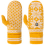 Isvik Knit Mittens by Hestra yellow