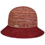 Twotone Raffia Sun Hat by Seeberger bordeaux
