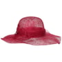 Sinamay Wavy Brim Straw Hat by Seeberger red