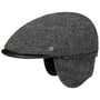 Windproof Flat Cap with Ear Flaps by bugatti grey