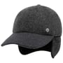 Windproof Cap with Ear Flaps by bugatti anthracite
