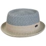Ennario Pork Pie Straw Hat by Lipodo blue-grey