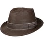 Menalo Toyo Trilby Straw Hat by Lierys dark brown
