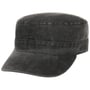 Washed Cotton Army Cap by Lipodo anthracite