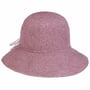 Fine Crochet Straw Hat by Lipodo purple