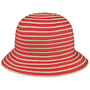 Twotone Braids Straw Hat by Lipodo red