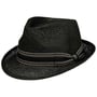 Montreal Trilby Straw Hat by Lipodo black