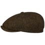 Hatteras Wool Melange Flat Cap by Stetson olive