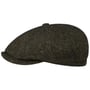 Hatteras Wool Melange Flat Cap by Stetson dark green