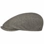 Classic Herringbone Flat Cap by Stetson grey