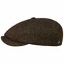 Colour Dots Wool Flat Cap by Lierys olive