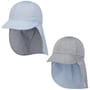 Twotone Stripes Kids Reversible Cap by maximo blue