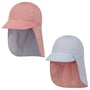 Twotone Stripes Kids Reversible Cap by maximo red